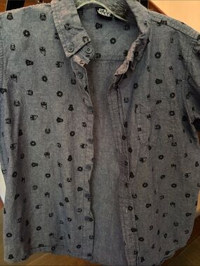 Star Wars cotton button down shirt